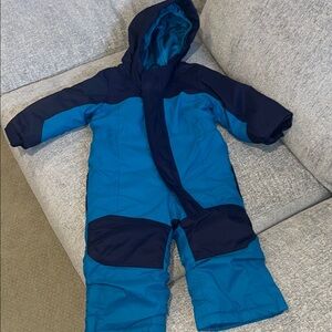 L.L. Bean Kids Blue and Navy Puffer Jacket